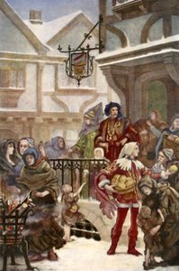 Sir Richard Whittington distribuyendo caridad de Henrietta Rae
